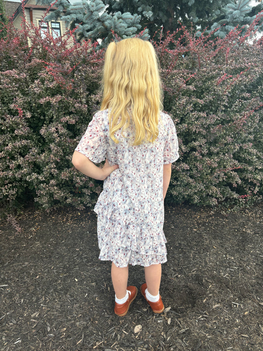 Floral Ruffle Mini Dress