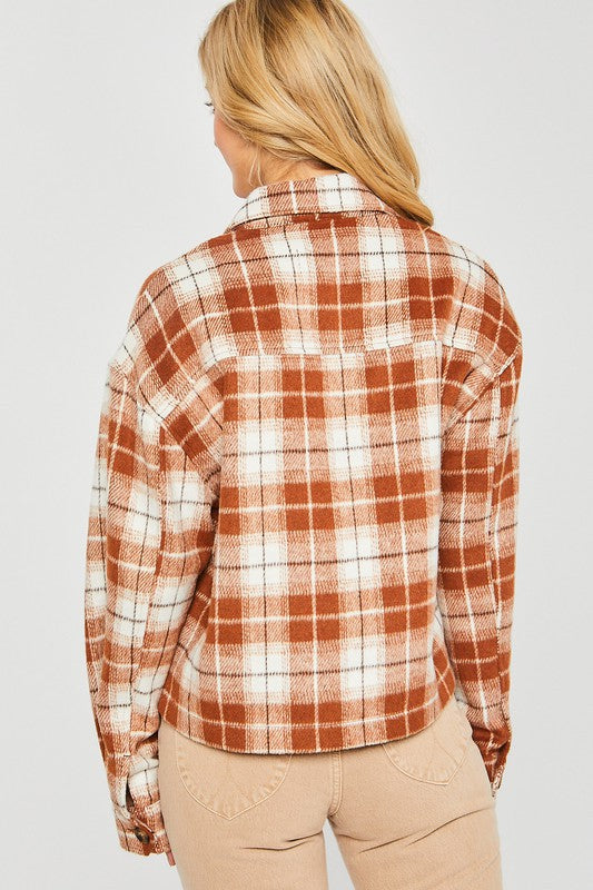 Plaid Cropped Top Shackets